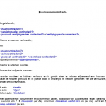 Huurcontract auto